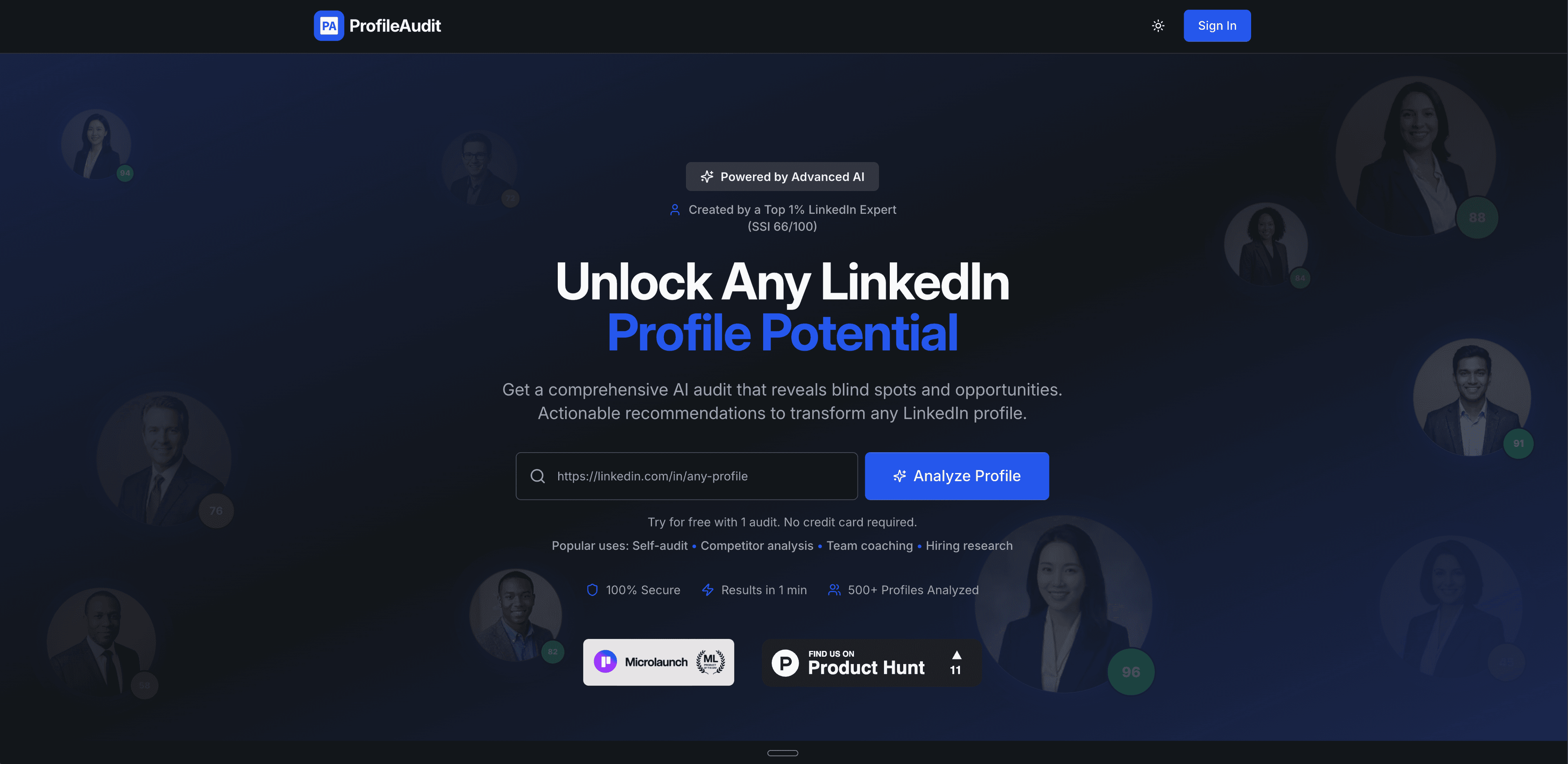 ProfileAudit preview